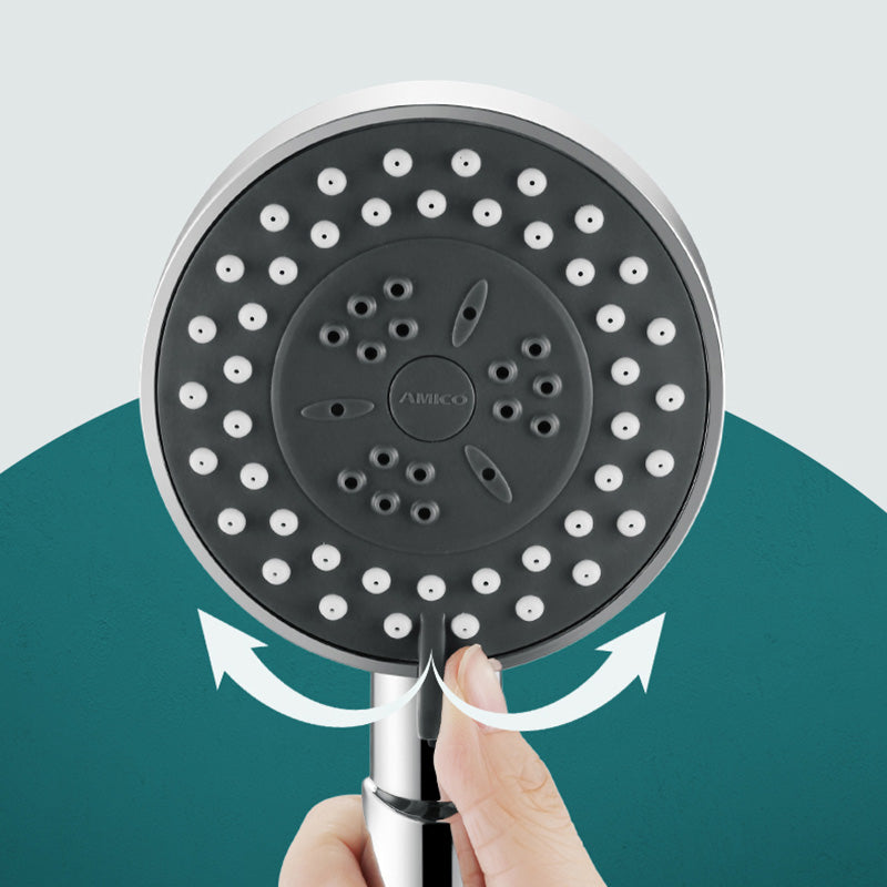 Sikunuo | Contemporary Showerhead Combination Metal Round Handheld Showerhead