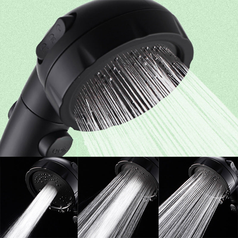 Sikunuo | Contemporary Shower Head Round Handheld Shower Head Combination in Black