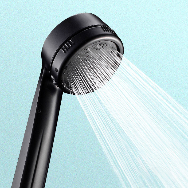 Sikunuo | Contemporary Shower Head Round Handheld Shower Head Combination in Black