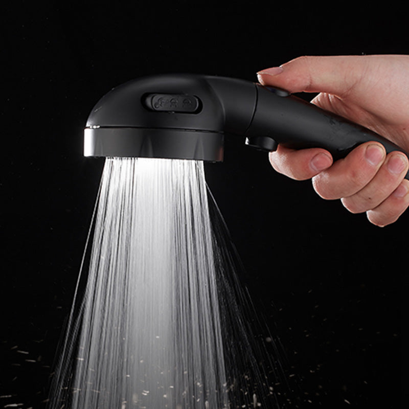 Sikunuo | Contemporary Shower Head Round Handheld Shower Head Combination in Black
