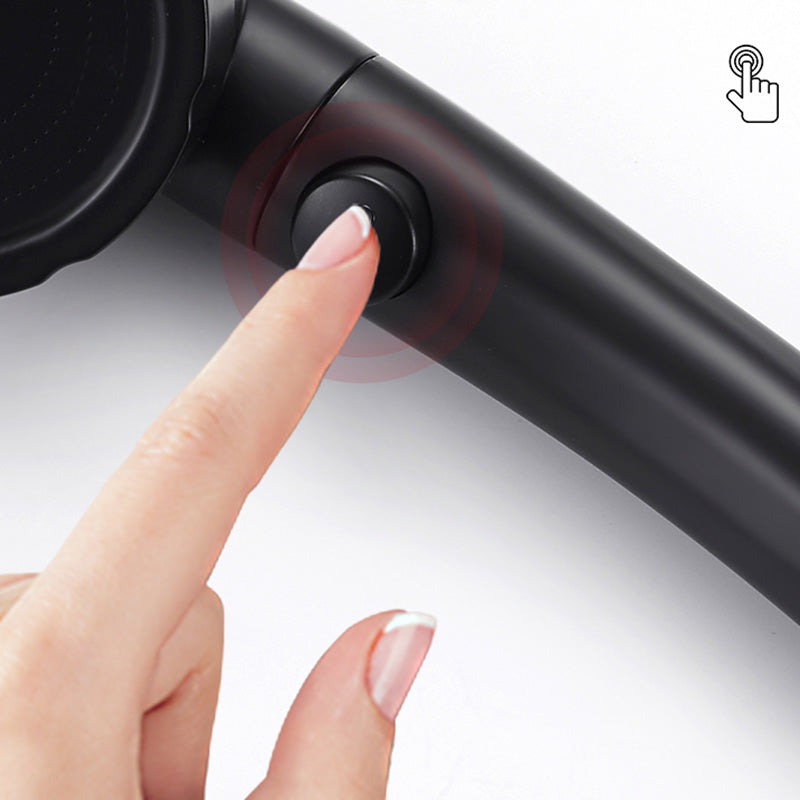 Sikunuo | Contemporary Shower Head Round Handheld Shower Head Combination in Black