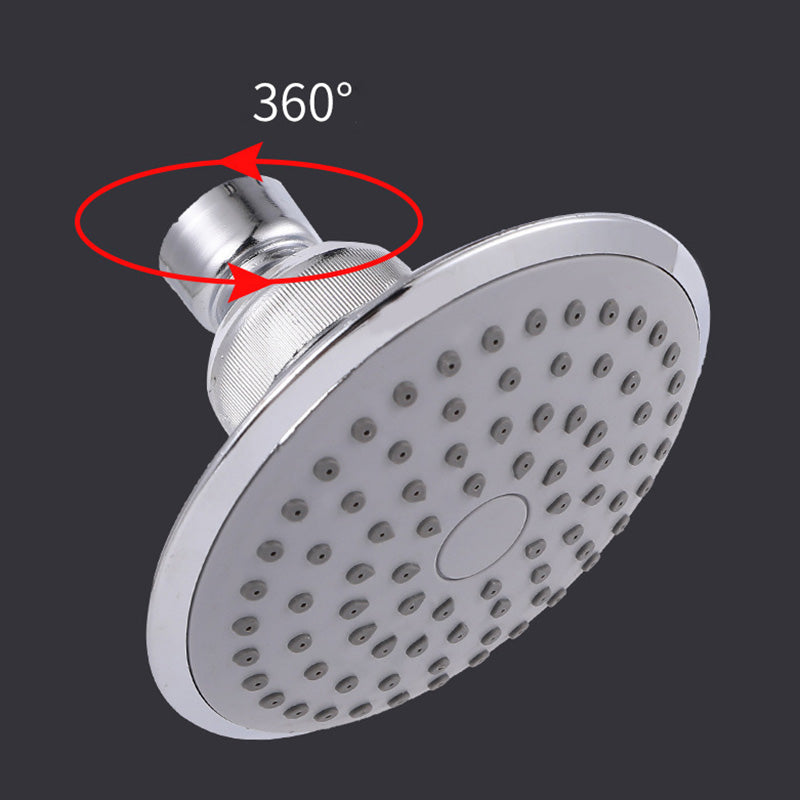 Sikunuo | Round Shape Shower Head Modern Swiveling Wall Mounted Fixed Shower Head