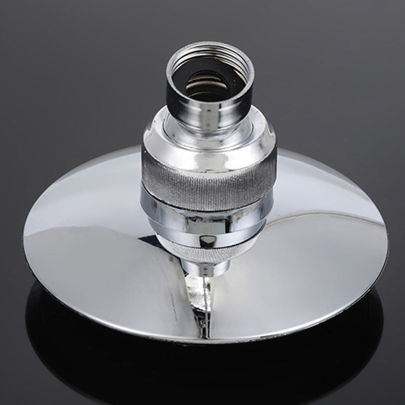 Sikunuo | Round Shape Shower Head Modern Swiveling Wall Mounted Fixed Shower Head
