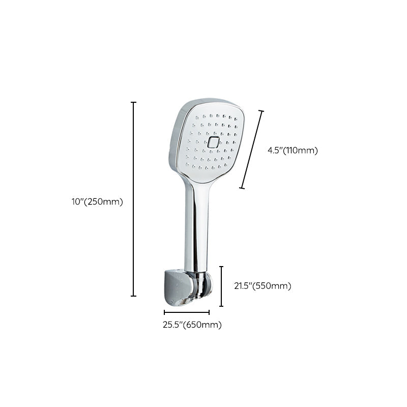 Sikunuo | Square Handheld Shower Head Modern Wall Mounted Handheld Shower Head