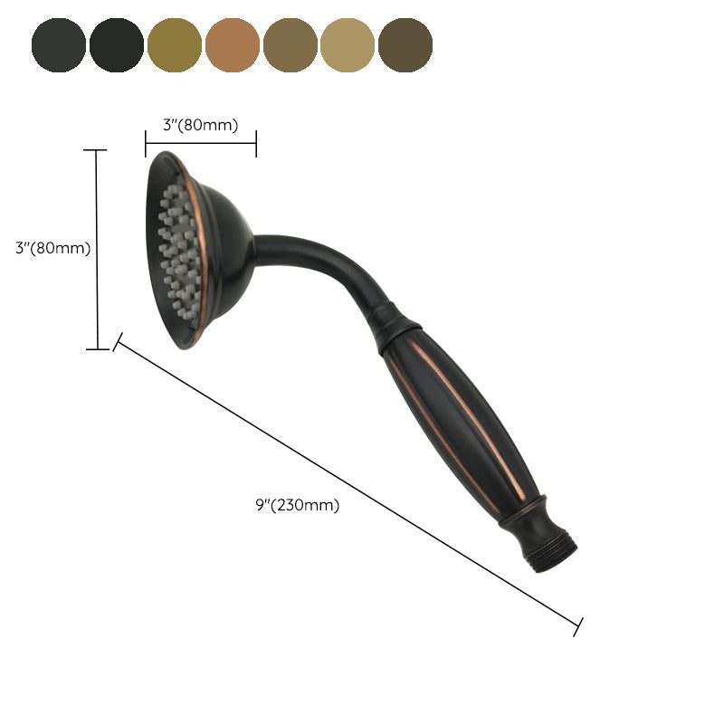 Sikunuo | Traditional Handheld Shower Head with Hose Polished Brass Wall Mounted Shower Head