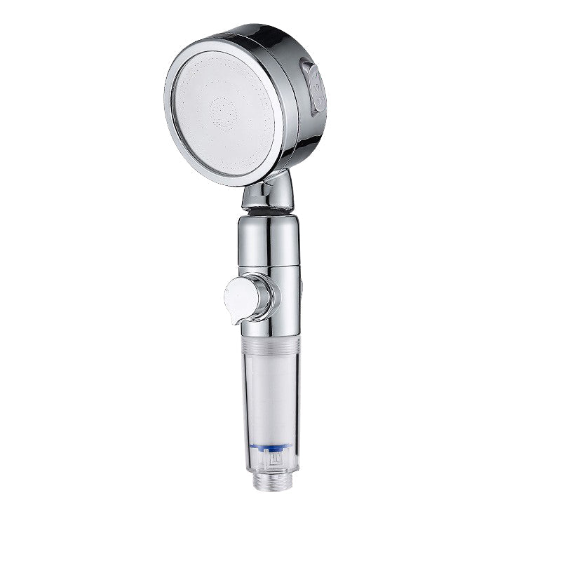 Sikunuo | Modern Handheld Shower Head Silver Round Standard Shower Heads
