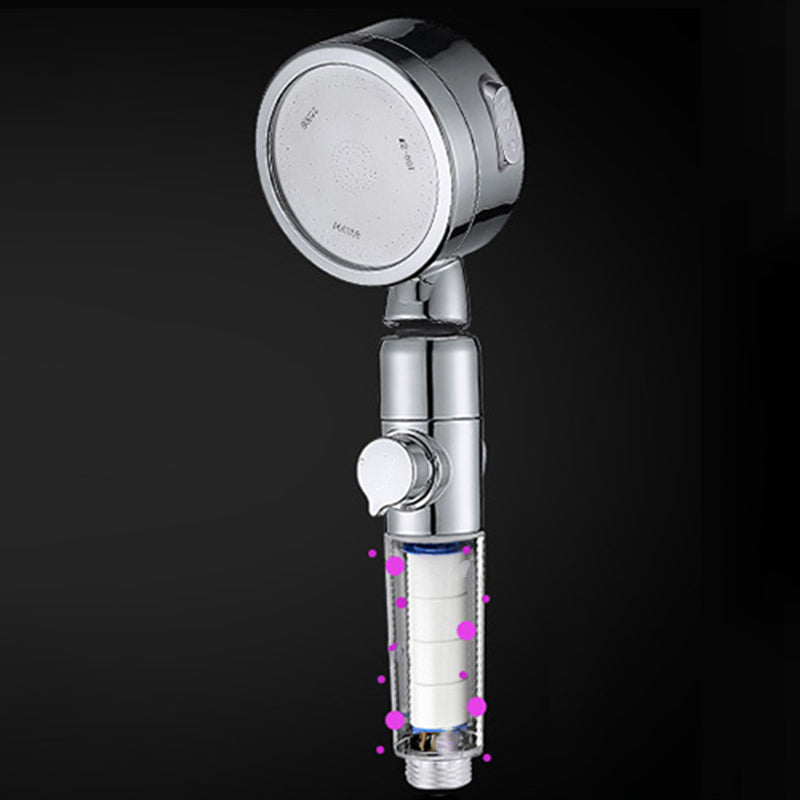 Sikunuo | Modern Handheld Shower Head Silver Round Standard Shower Heads