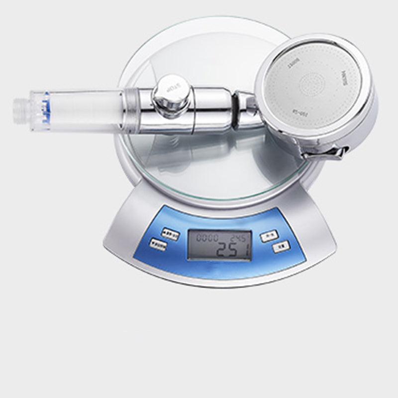 Sikunuo | Modern Handheld Shower Head Silver Round Standard Shower Heads