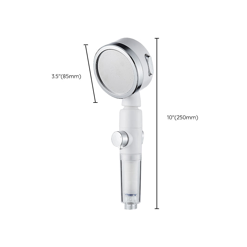 Sikunuo | Modern Handheld Shower Head Silver Round Standard Shower Heads