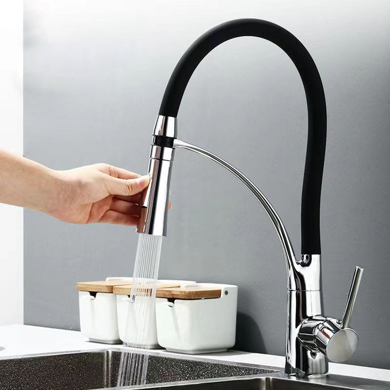 Sikunuo | Modern 1-Hand Faucets Copper Touchless with Water Dispenser Standard Kitchen Faucet