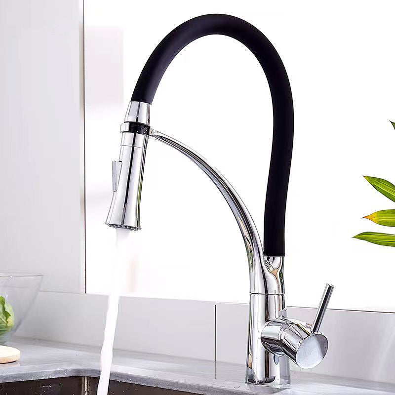 Sikunuo | Modern 1-Hand Faucets Copper Touchless with Water Dispenser Standard Kitchen Faucet
