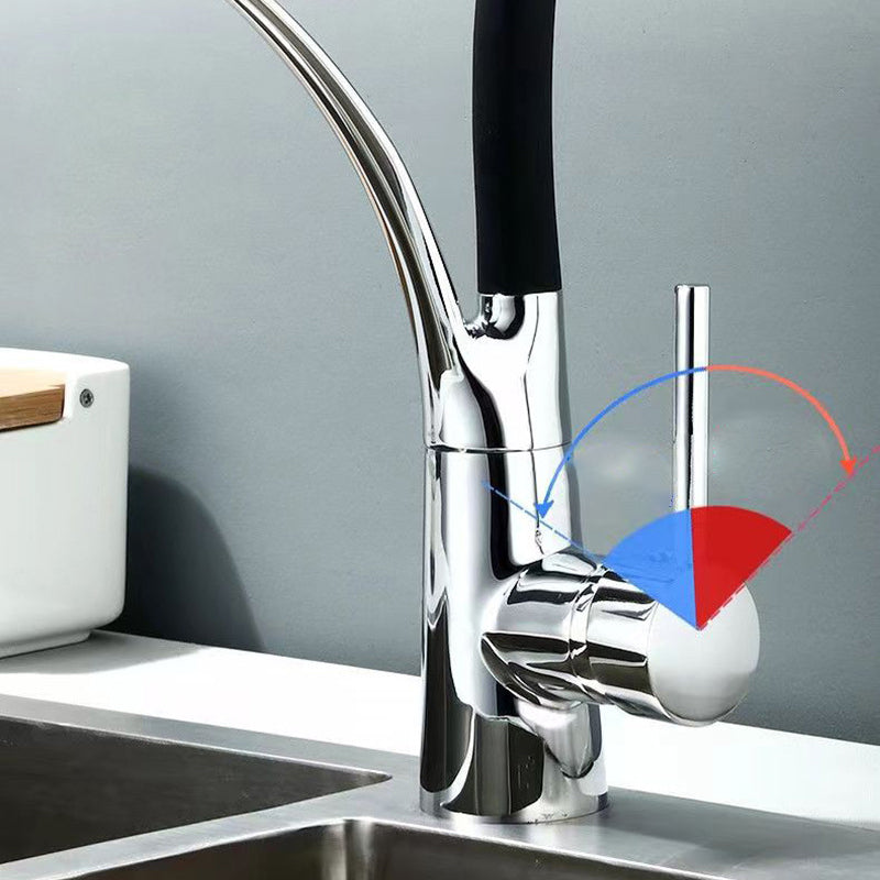 Sikunuo | Modern 1-Hand Faucets Copper Touchless with Water Dispenser Standard Kitchen Faucet