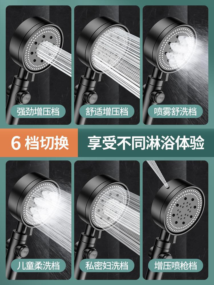 Sikunuo | Adjustable Spray Pattern Shower Trim made of Stainless Steel Hand Shower for Home