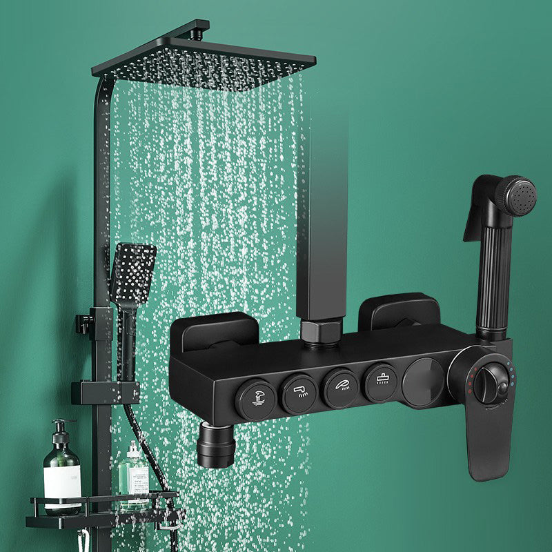 Sikunuo | Modern adjustable water flow shower faucet shower hose shower system on the wall