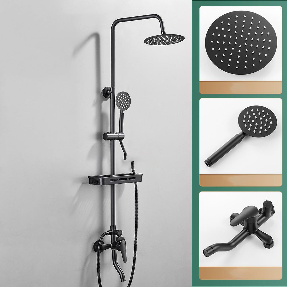 Sikunuo | Modern adjustable water flow shower faucet shower hose shower system on the wall