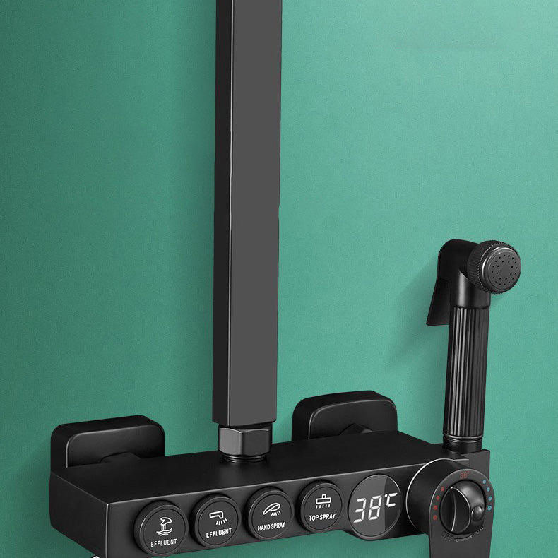 Sikunuo | Modern adjustable water flow shower faucet shower hose shower system on the wall