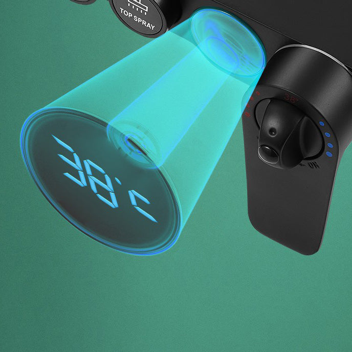 Sikunuo | Modern adjustable water flow shower faucet shower hose shower system on the wall