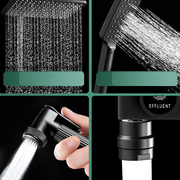 Sikunuo | Modern adjustable water flow shower faucet shower hose shower system on the wall