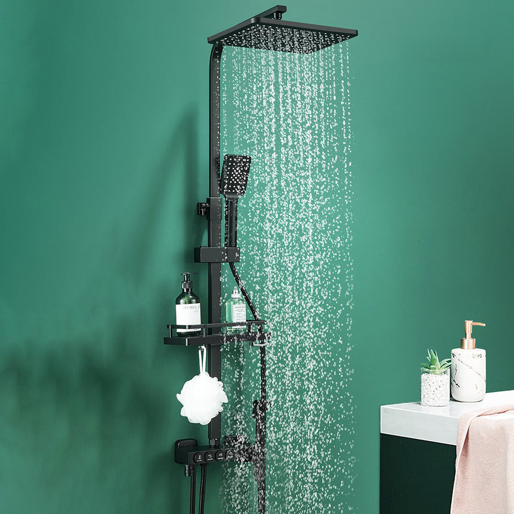 Sikunuo | Modern adjustable water flow shower faucet shower hose shower system on the wall