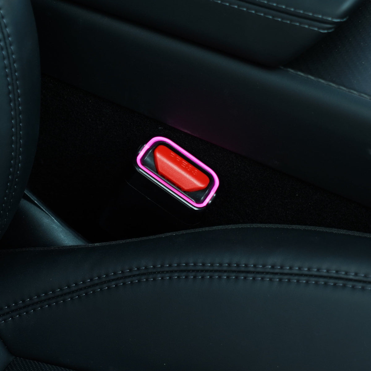 64-Color RGB Seat Belt Buckle Ambient Light Kit for Tesla Model 3 Highland & Model Y Juniper