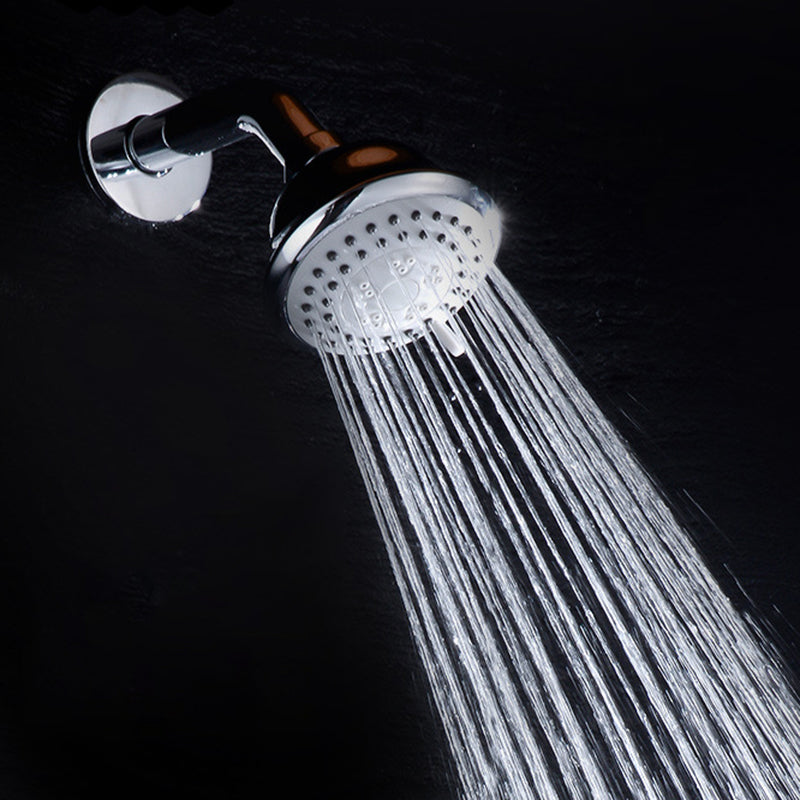 Sikunuo | Round shower head made of stainless steel in silver wall-mounted shower head