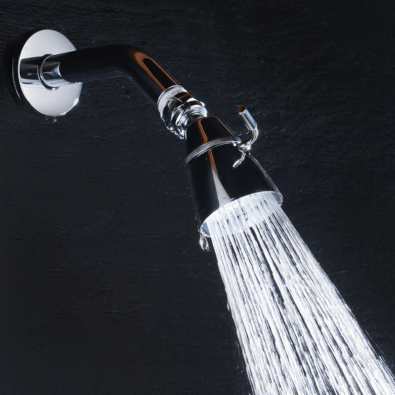 Sikunuo | Round shower head made of stainless steel in silver wall-mounted shower head