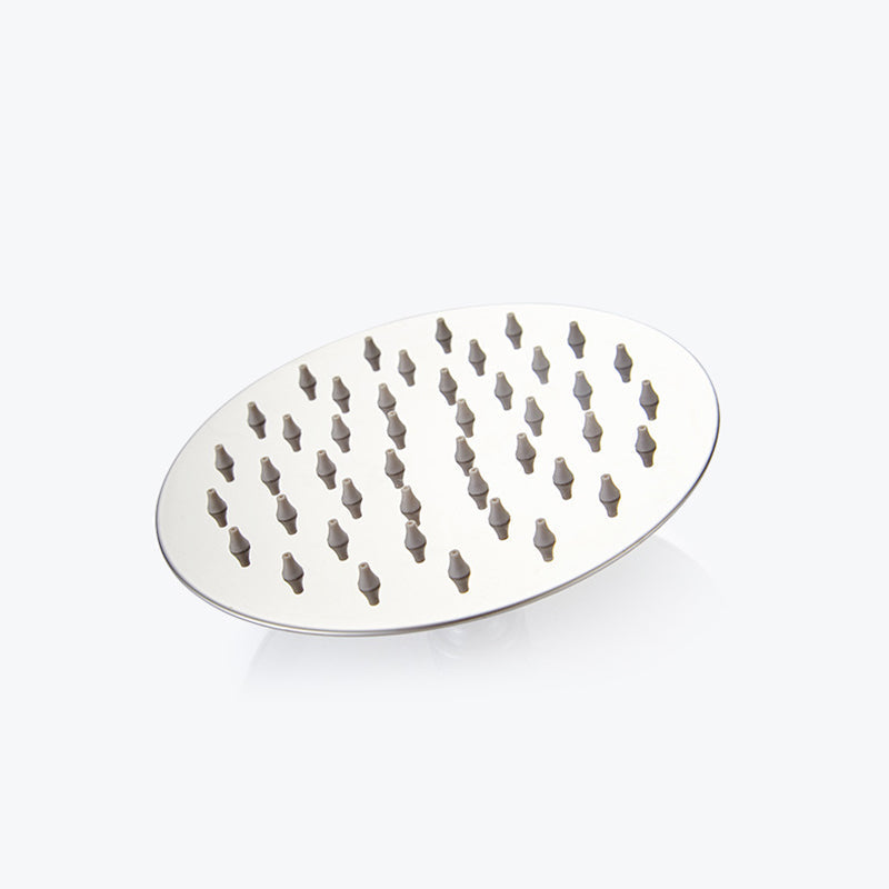 Sikunuo | Round shower head made of stainless steel in silver wall-mounted shower head