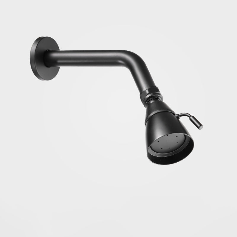 Sikunuo | Round shower head made of stainless steel in silver wall-mounted shower head