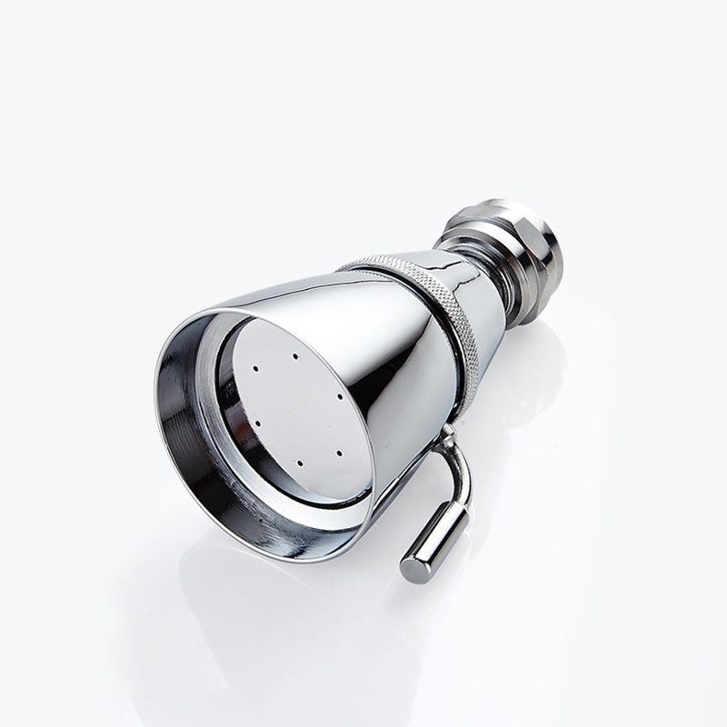 Sikunuo | Round shower head made of stainless steel in silver wall-mounted shower head
