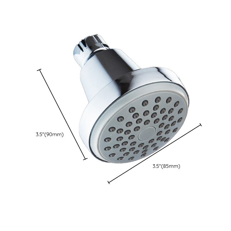 Sikunuo | Round shower head made of stainless steel in silver wall-mounted shower head