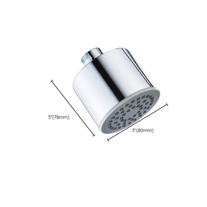 Sikunuo | Round shower head made of stainless steel in silver wall-mounted shower head
