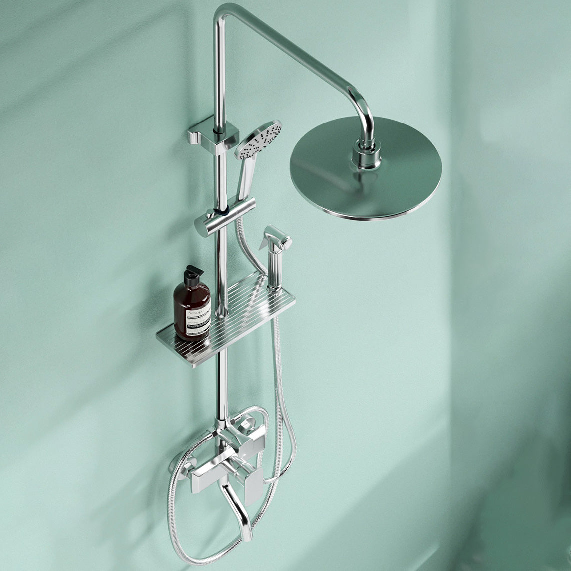 Sikunuo | Modern balanced printed converter faucet shower head shower fitting on the wall