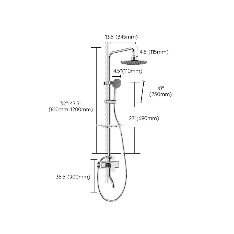 Sikunuo | Modern balanced printed converter faucet shower head shower fitting on the wall