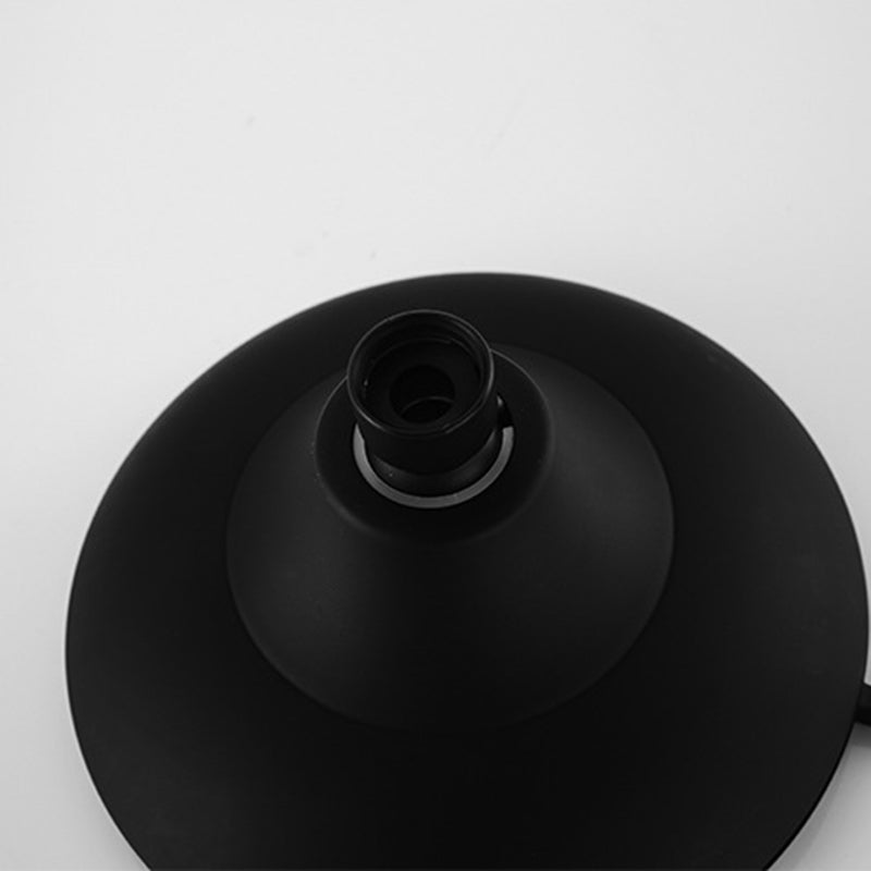 Sikunuo | Round Fixed Shower Head Matte Black 5 Spray Patterns Wall Mounted Shower Head