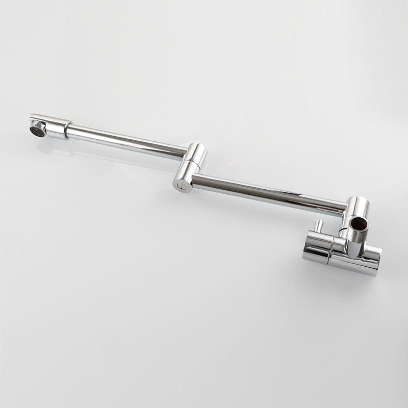 Sikunuo | Modern Pull-down Faucet Single Handle Wall Mounted Pot Filler Low Profile 1 Holder Filler