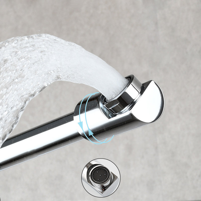 Sikunuo | Modern Pull-down Faucet Single Handle Wall Mounted Pot Filler Low Profile 1 Holder Filler
