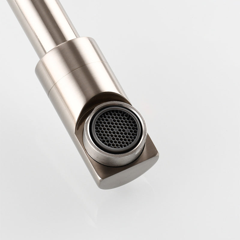 Sikunuo | Modern Pull-down Faucet Single Handle Wall Mounted Pot Filler Low Profile 1 Holder Filler