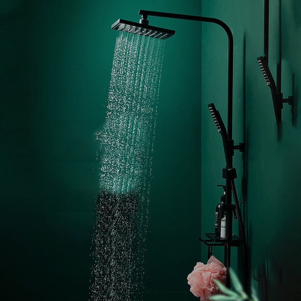 Sikunuo | Adjustable Spray Sample Shower Combination Metal Shower Fitting Arm Shower Head with Slip Bar