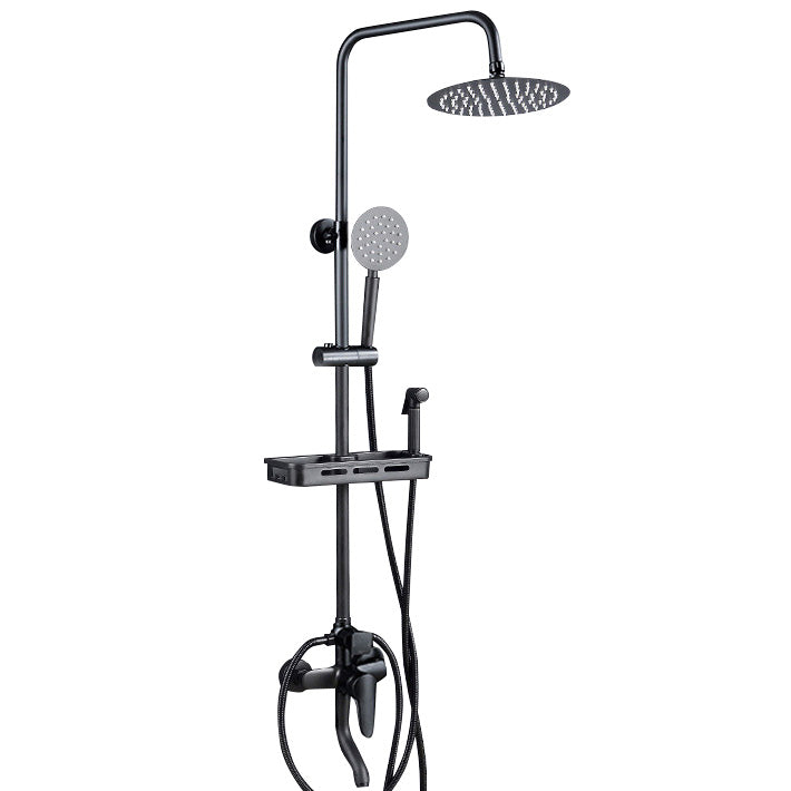 Sikunuo | Adjustable Spray Sample Shower Combination Metal Shower Fitting Arm Shower Head with Slip Bar