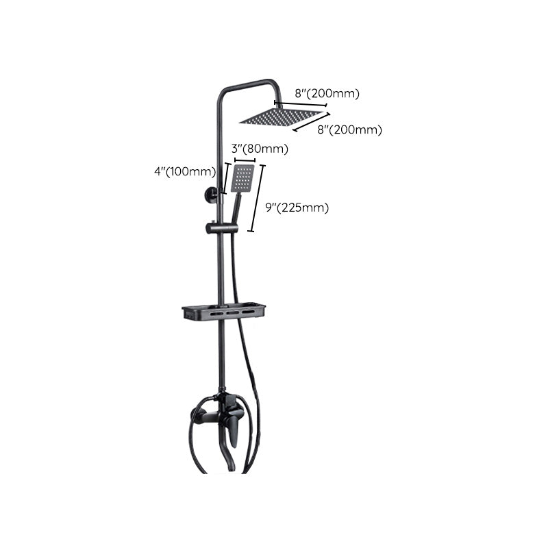 Sikunuo | Adjustable Spray Sample Shower Combination Metal Shower Fitting Arm Shower Head with Slip Bar