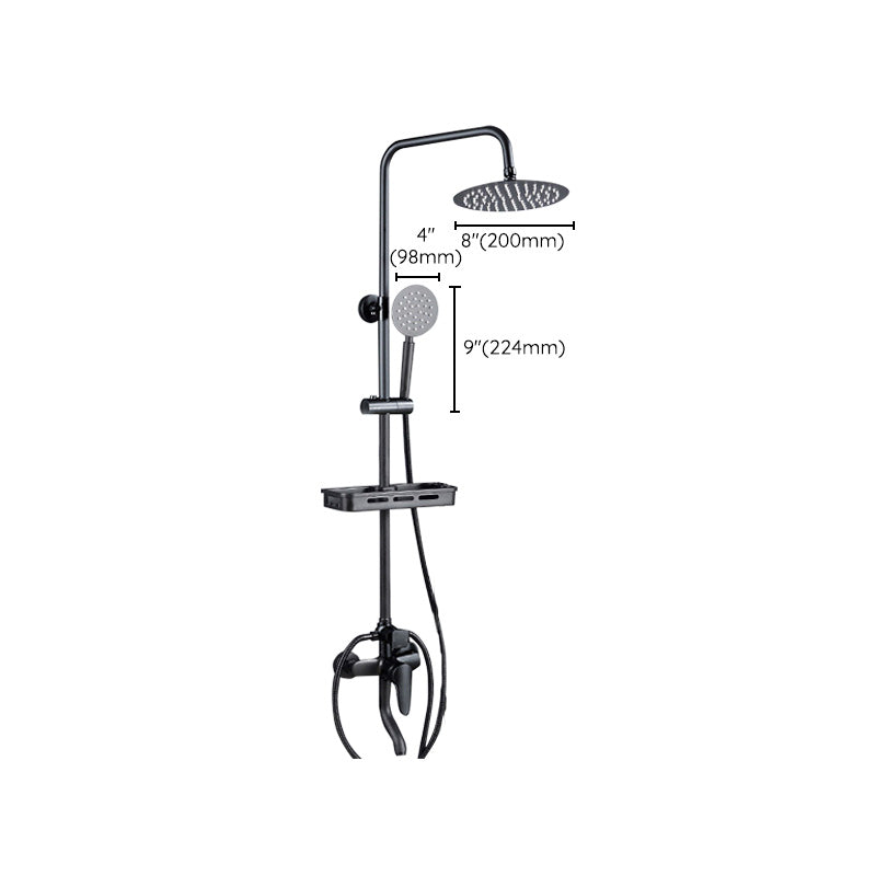 Sikunuo | Adjustable Spray Sample Shower Combination Metal Shower Fitting Arm Shower Head with Slip Bar