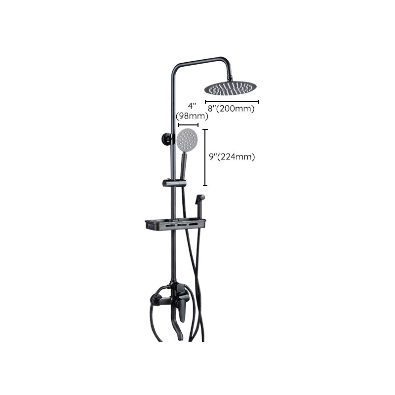 Sikunuo | Adjustable Spray Sample Shower Combination Metal Shower Fitting Arm Shower Head with Slip Bar