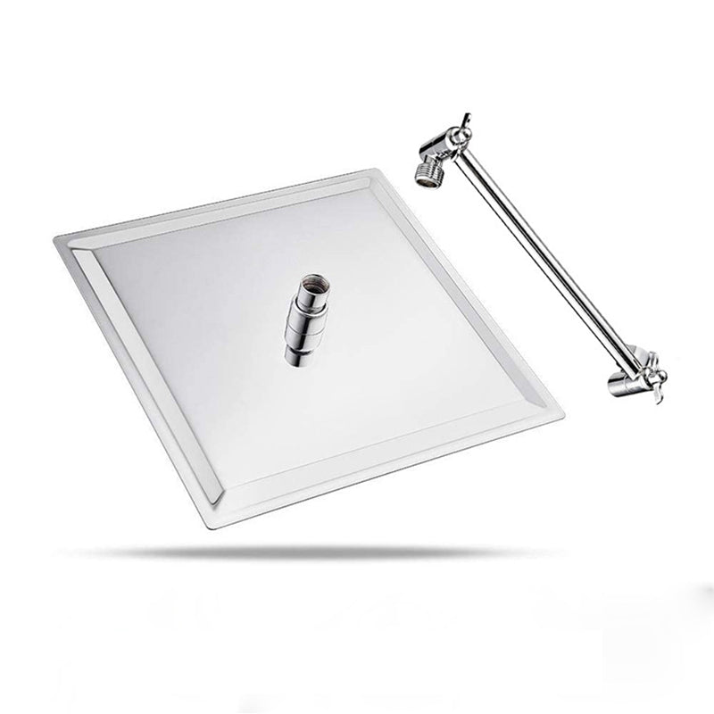 Sikunuo | Stainless Steel Fixed Shower Head Rainfall Wall Mounted Shower Head with Extension Arm