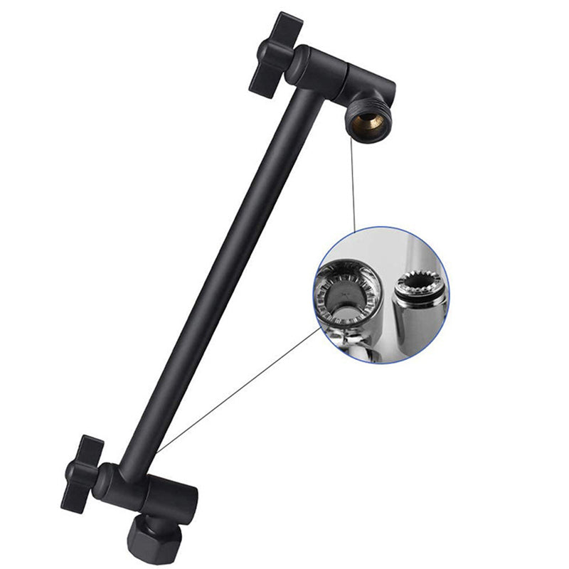 Sikunuo | Stainless Steel Fixed Shower Head Rainfall Wall Mounted Shower Head with Extension Arm
