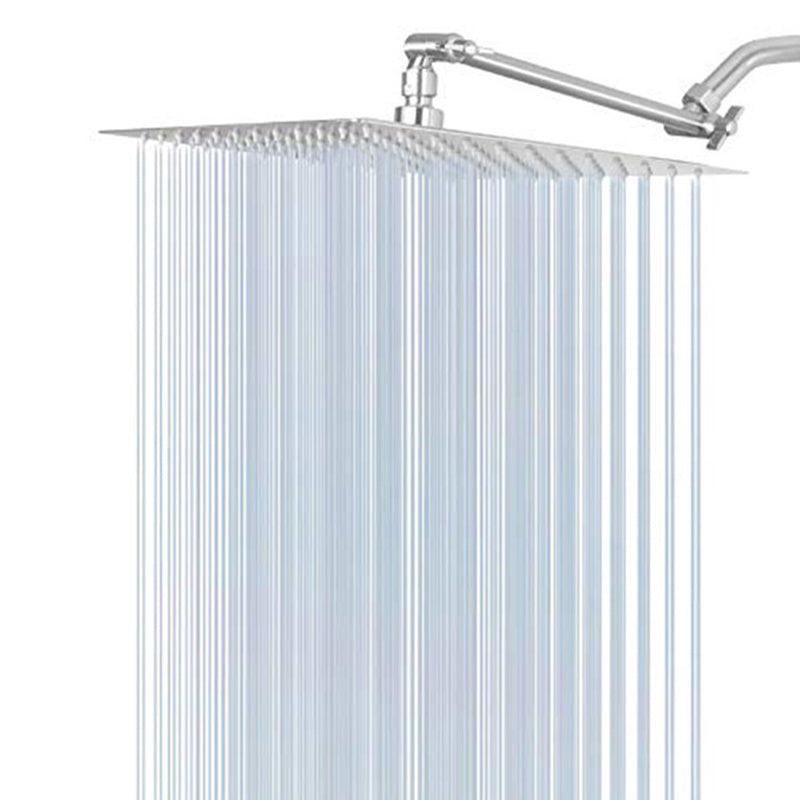 Sikunuo | Stainless Steel Fixed Shower Head Rainfall Wall Mounted Shower Head with Extension Arm