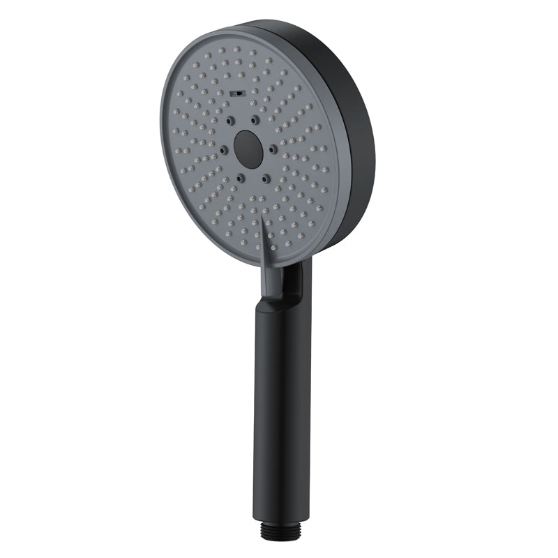 Sikunuo | Matt Black Hand Shower Modern 3-Stream Round Wall Mounted Hand Shower