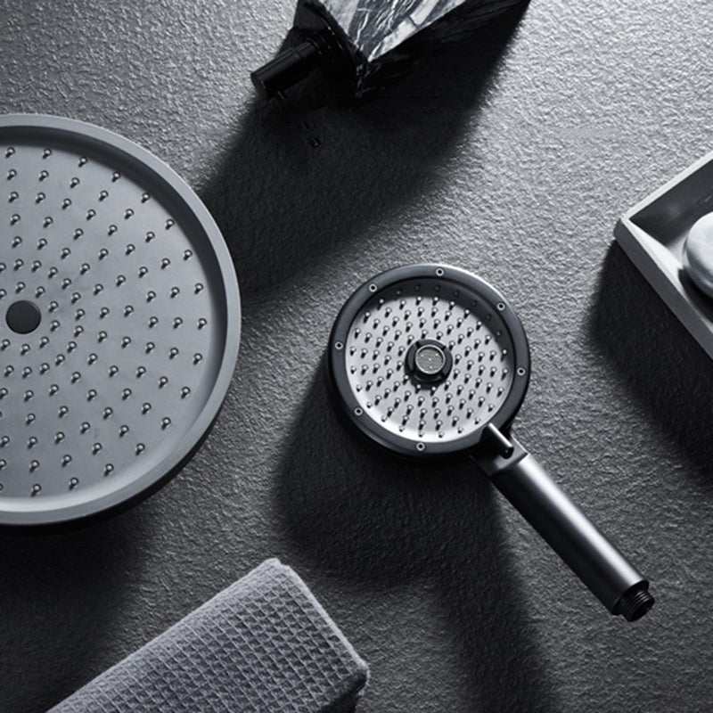 Sikunuo | Matt Black Hand Shower Modern 3-Stream Round Wall Mounted Hand Shower