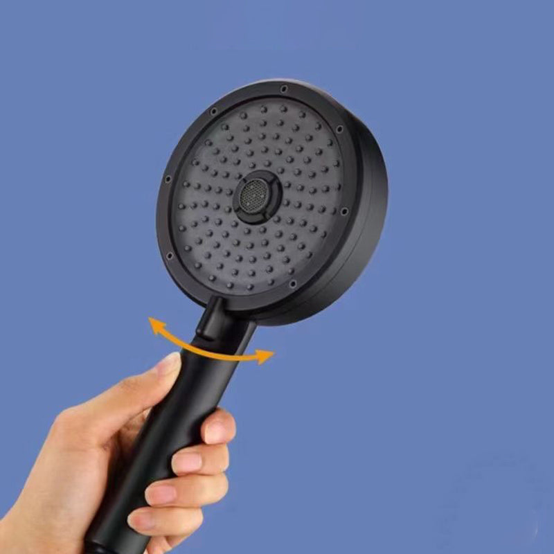 Sikunuo | Matt Black Hand Shower Modern 3-Stream Round Wall Mounted Hand Shower
