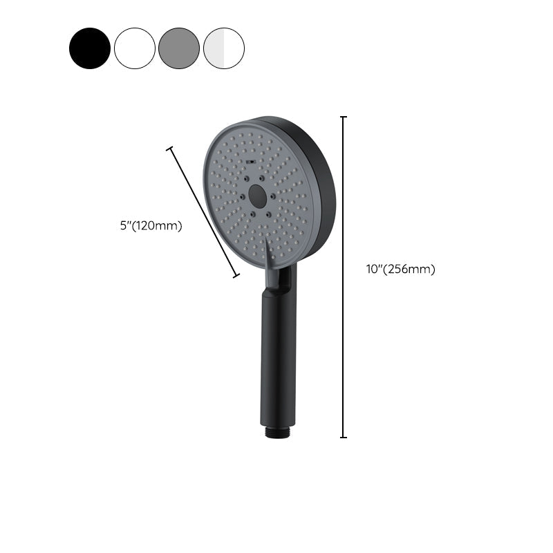 Sikunuo | Matt Black Hand Shower Modern 3-Stream Round Wall Mounted Hand Shower