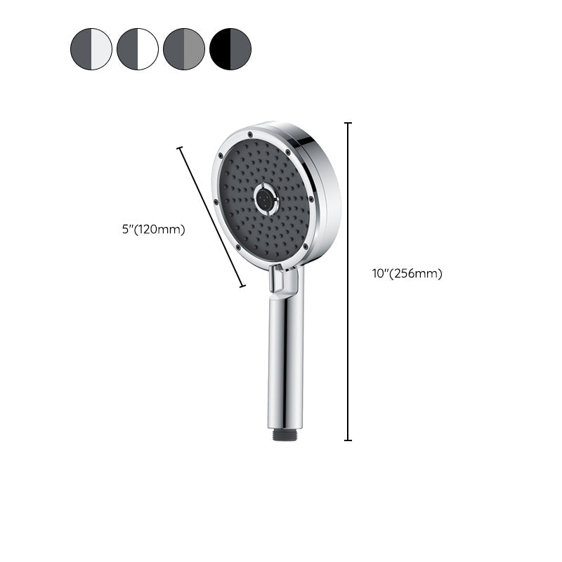 Sikunuo | Matt Black Hand Shower Modern 3-Stream Round Wall Mounted Hand Shower